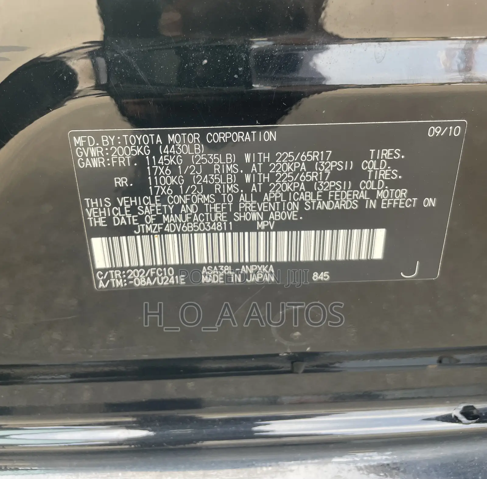 Toyota RAV4 2011 Black