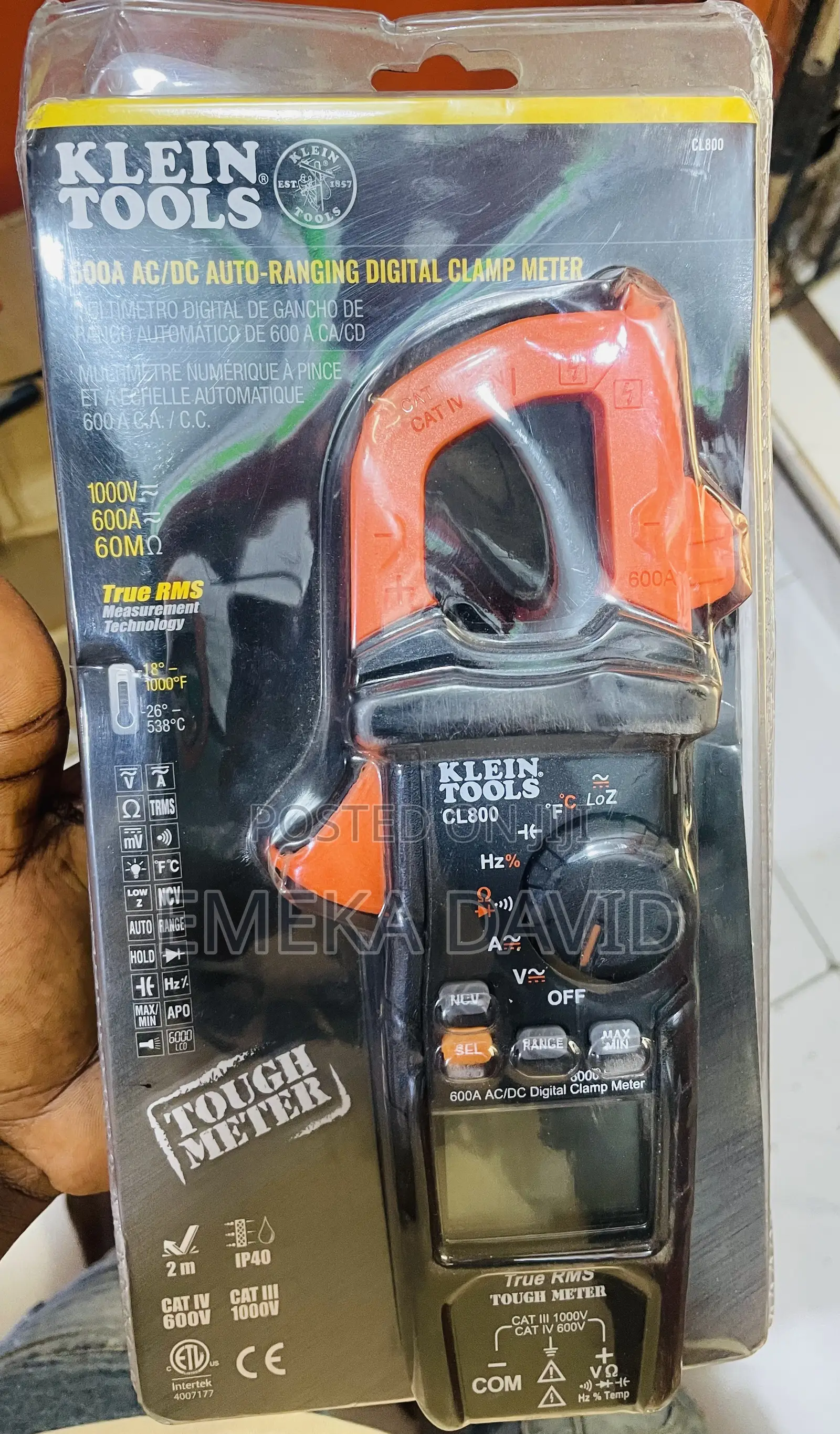 Klein Tools Digital Clamp Meter.