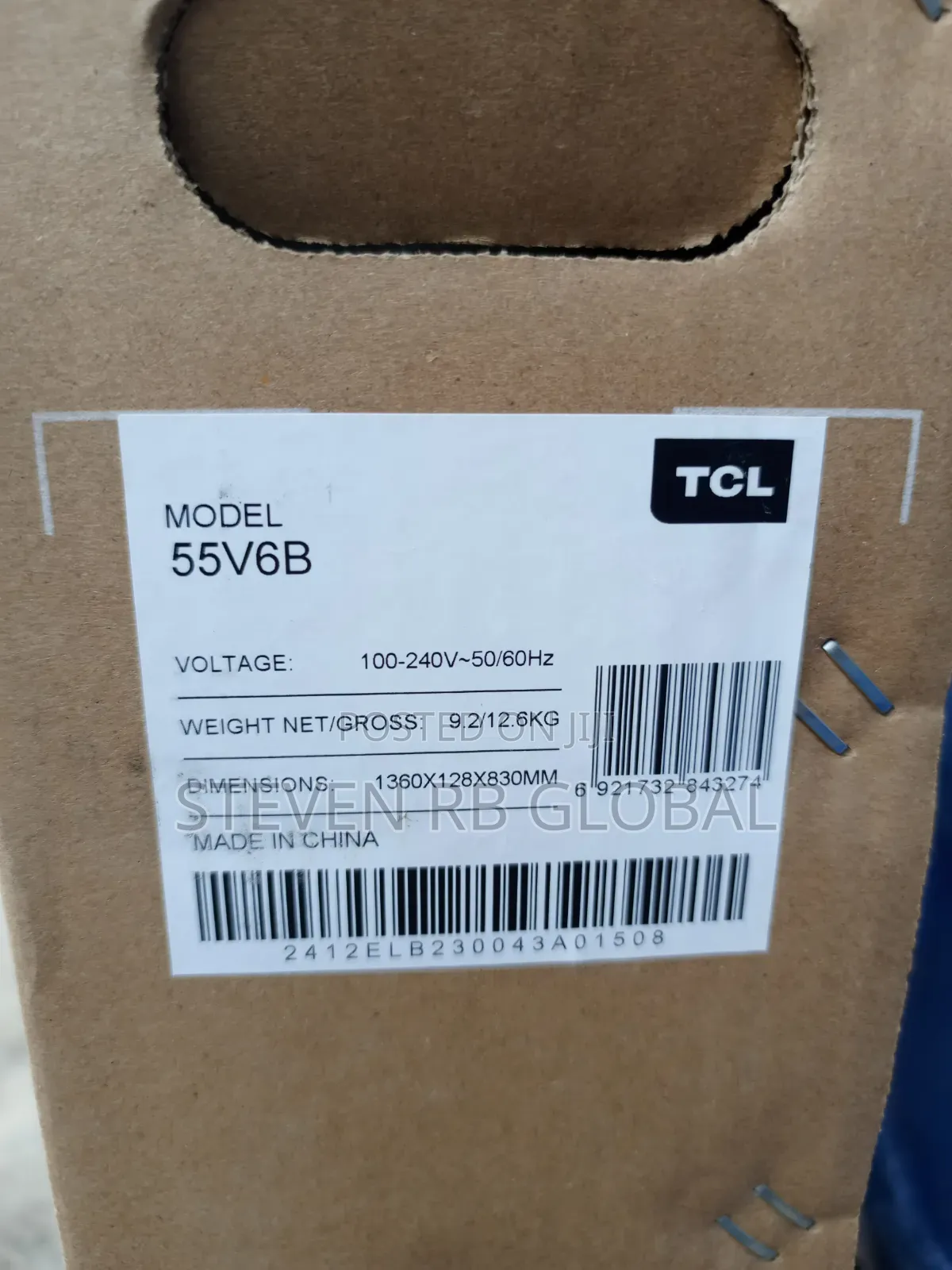 TCL 55" UHD Google Smart Led TV | 55V6B