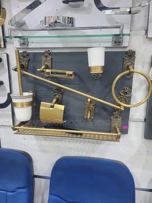 Bathroom Accessories Brush Gold