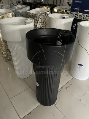 Black Standing Washing Hand Basin