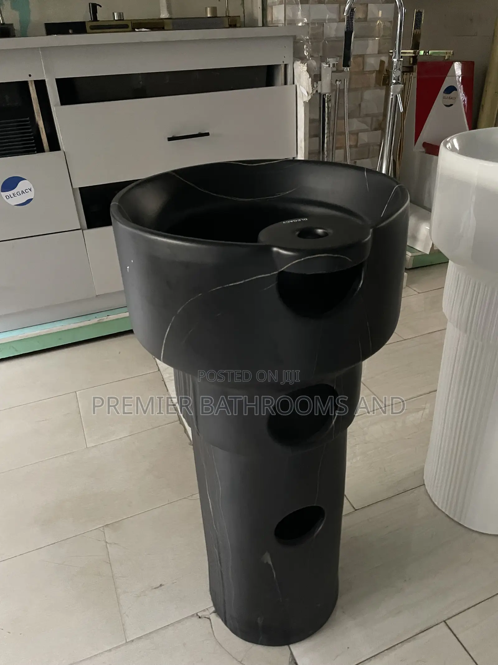 Black Standing Washing Hand Basin