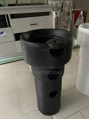 Black Standing Washing Hand Basin