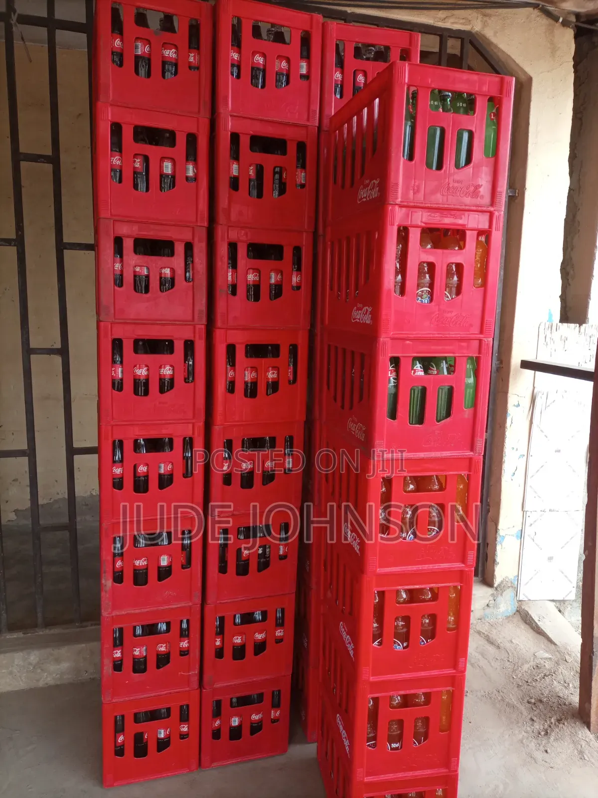Empty Coca-Cola Crates
