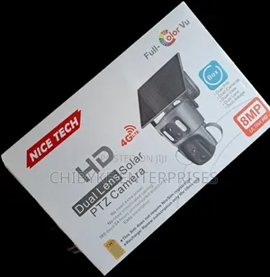 8mp 4g Ultra Hd Double Lens Solar PTZ Camera, With Free Sim