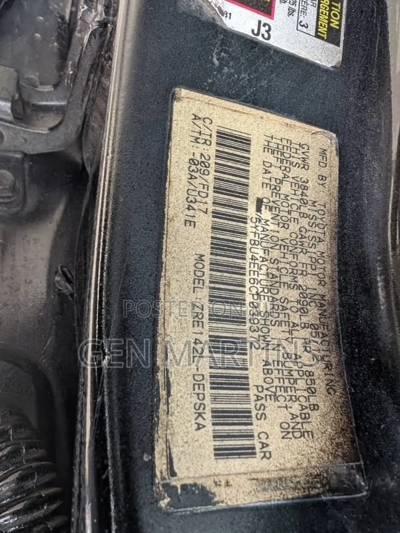 Toyota Corolla 2012 Black