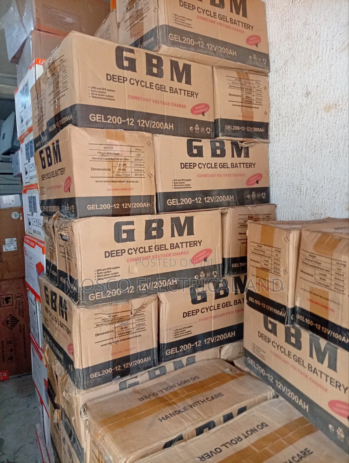 200ah/12volts GBM Deep Deep Cycle Solar Batteries
