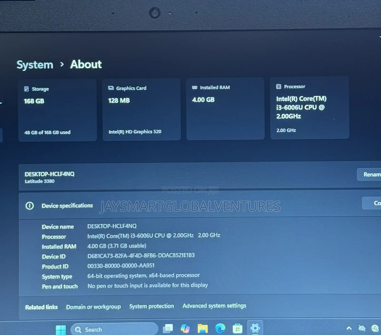 Laptop Dell Latitude 3380 4GB Intel Core i3 SSD 128GB