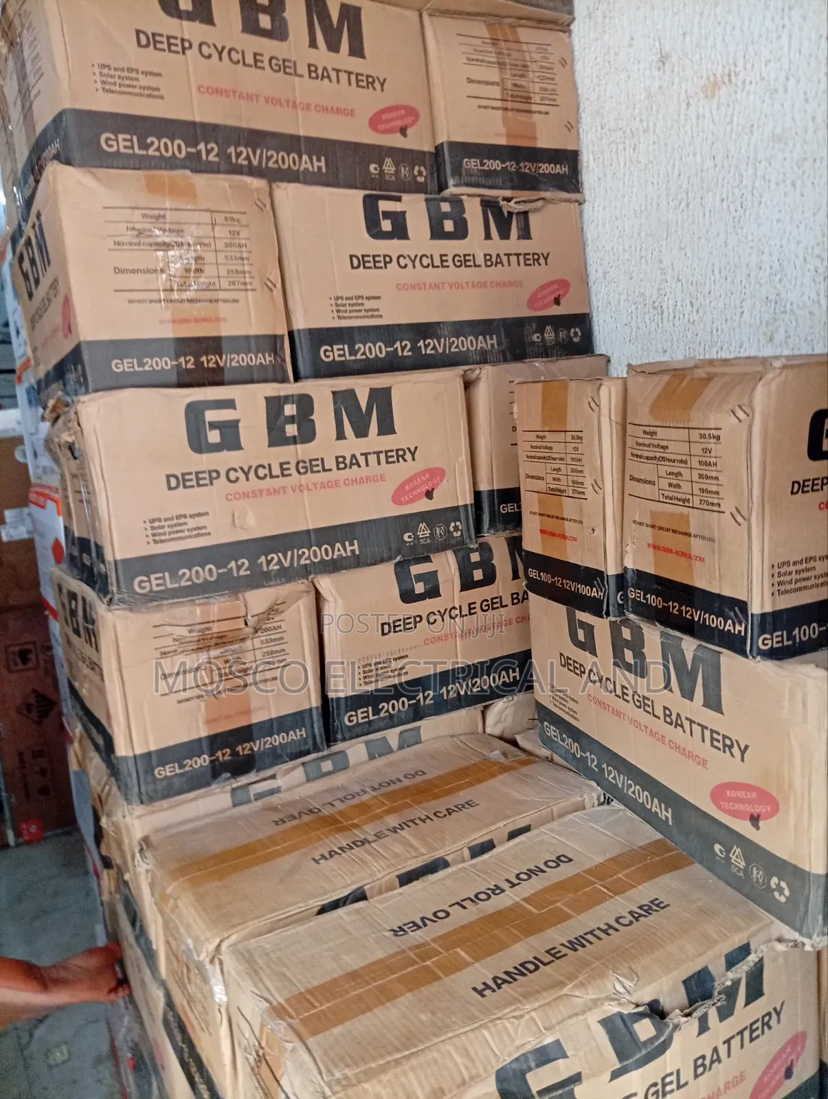 200ah/12volts GBM Deep Deep Cycle Solar Batteries