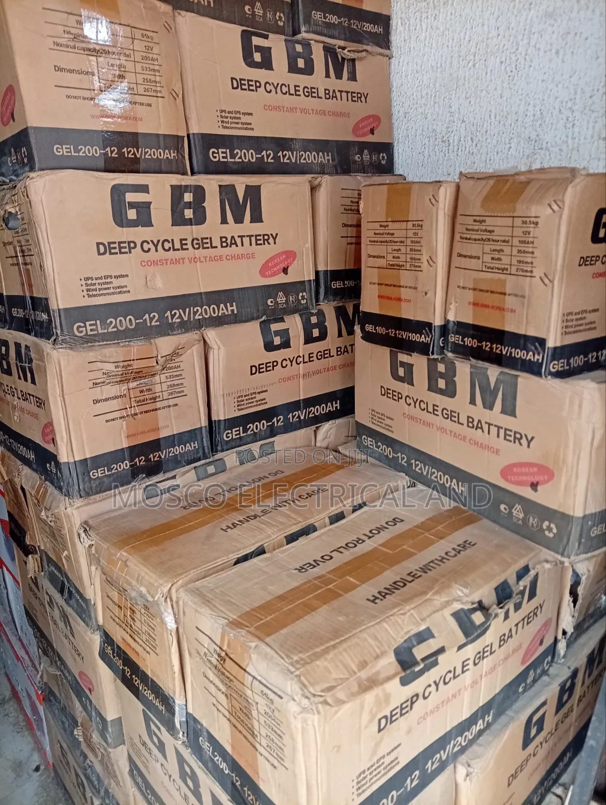 200ah/12volts GBM Deep Deep Cycle Solar Batteries