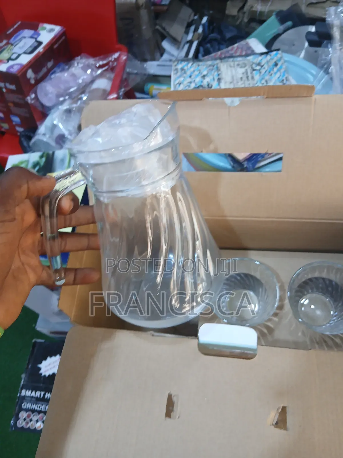 Chunming Glass Jar and Cup
