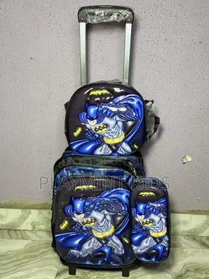 Batman Character 16inches 3 in 1 Children School Bag