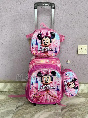 Minnie Mouse 16inches 3 in 1 Trolley School Bag
