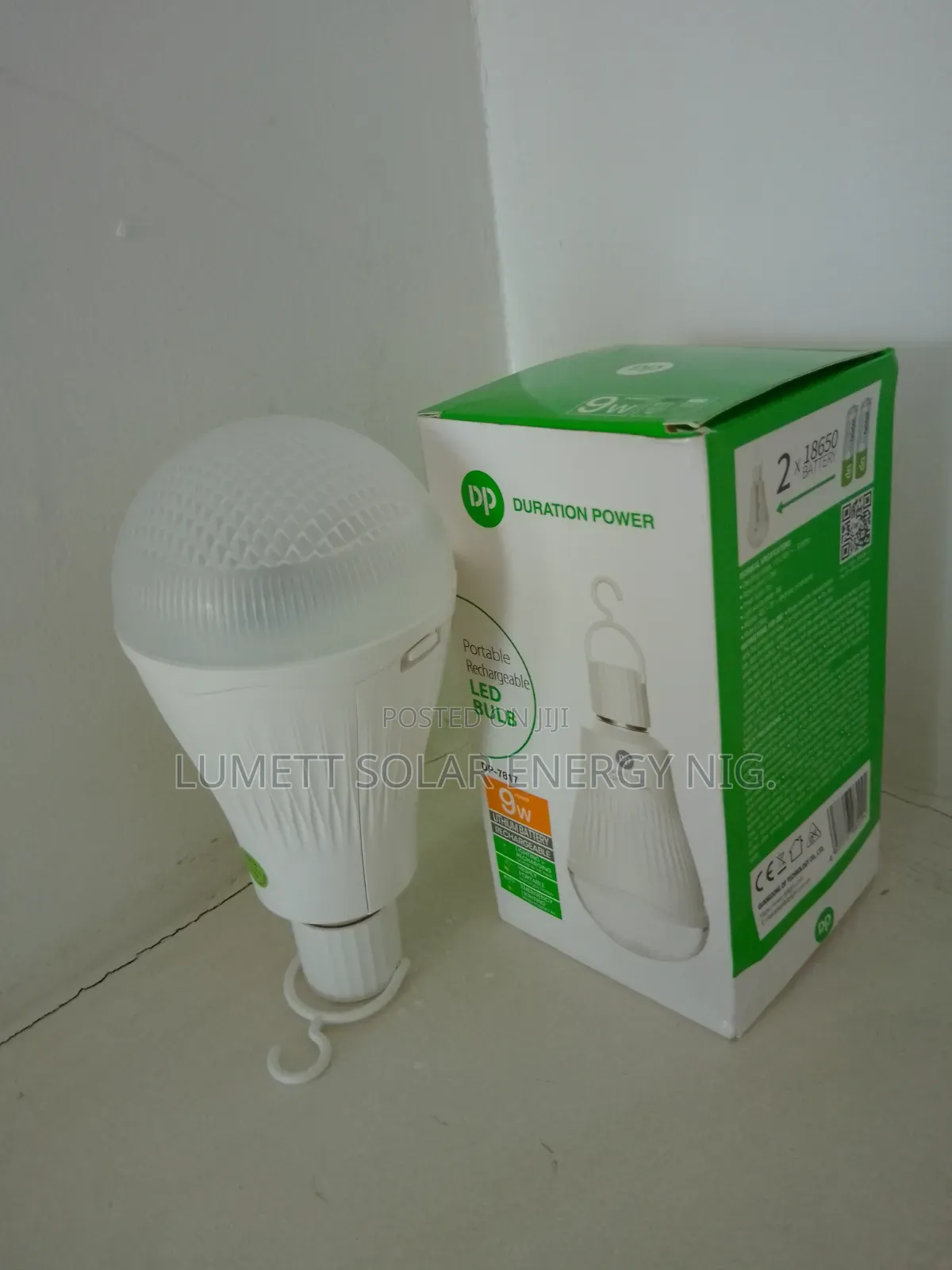 DP 9W Portable Rechargeable LED Bulb - DP-7817 (Lithium Battery)