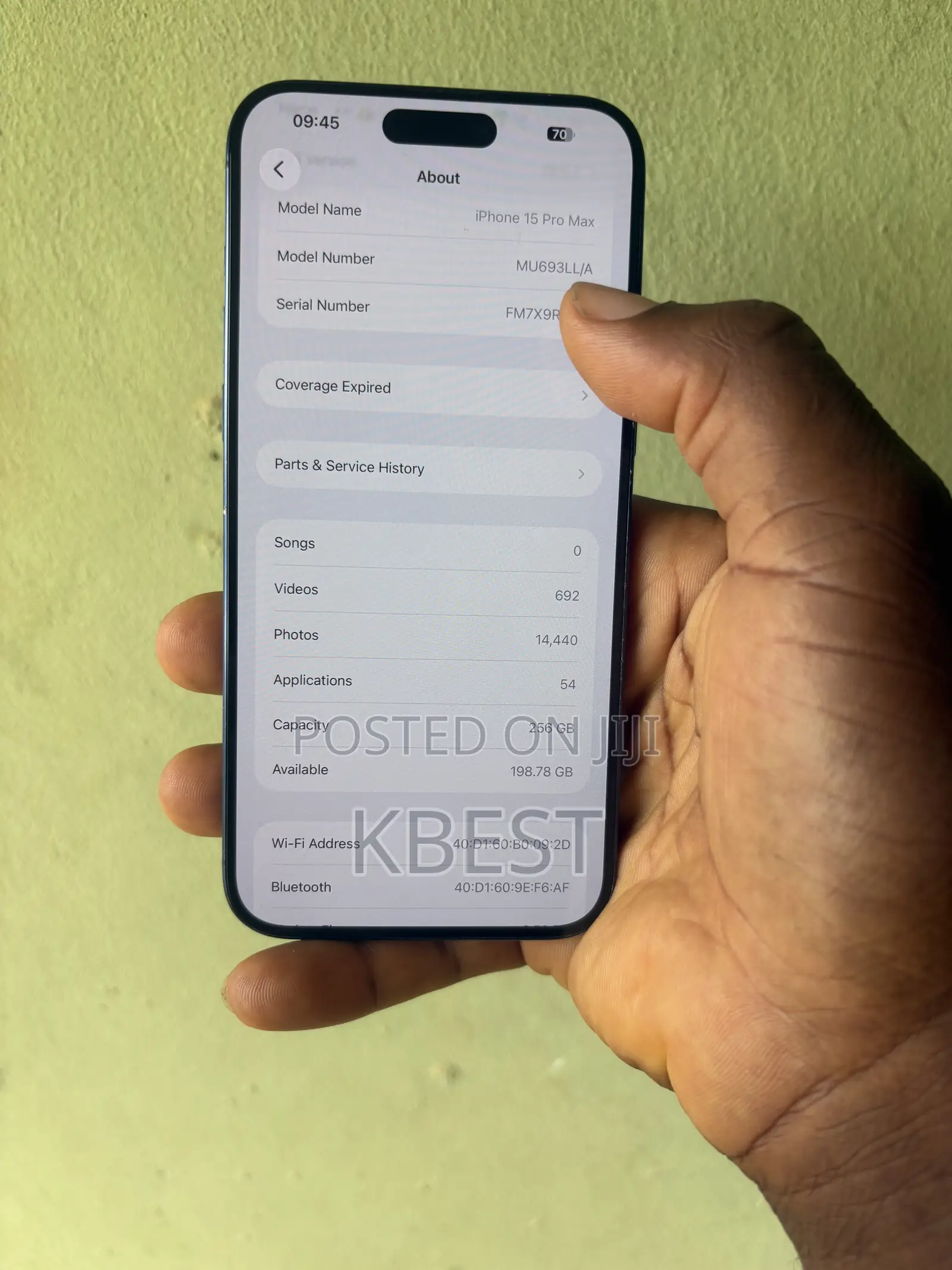 Apple iPhone 15 Pro Max 256 GB Black