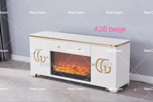 Luxurious TV Stand With Fire Display