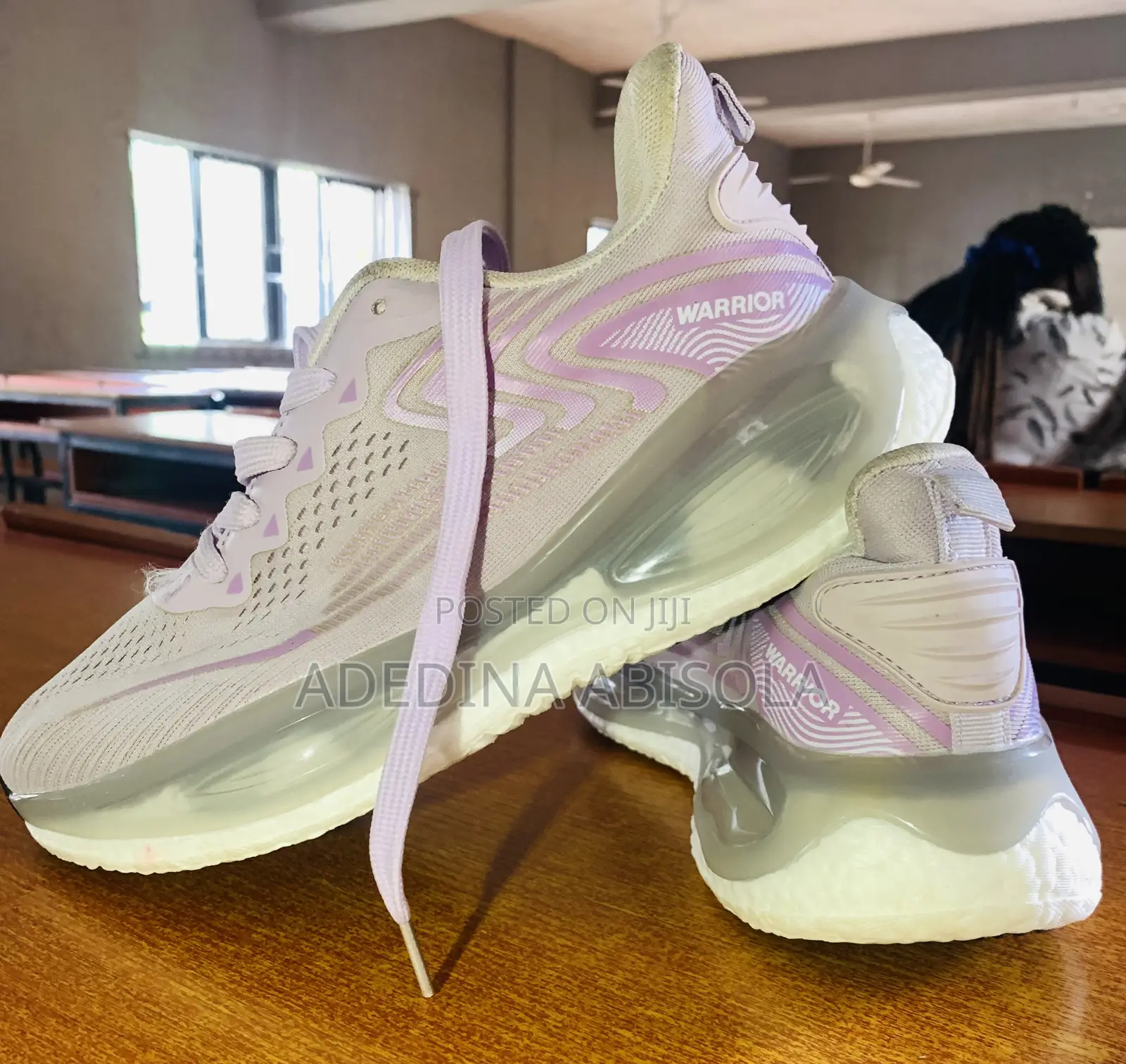 Ladies Warrior Sneakers - Purple, Cushioned Sole Size(40)