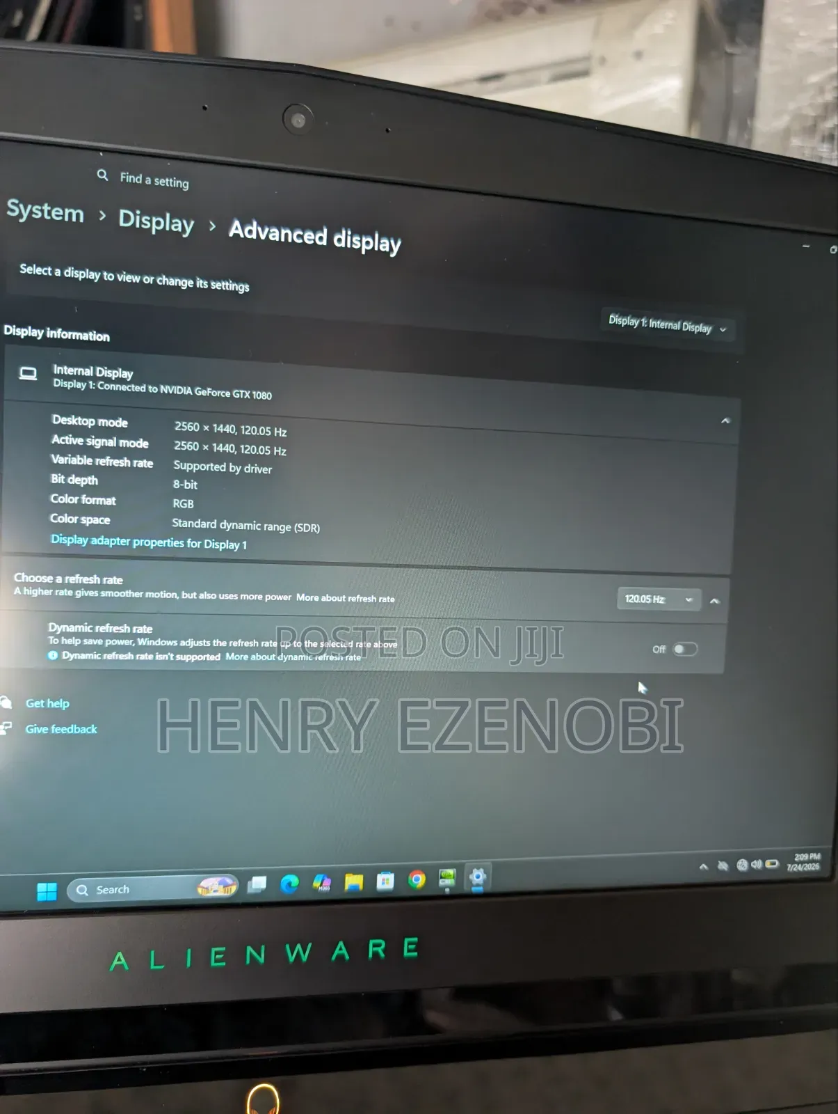 Laptop Dell 32GB Intel Core i7 HDD+SSD 1T