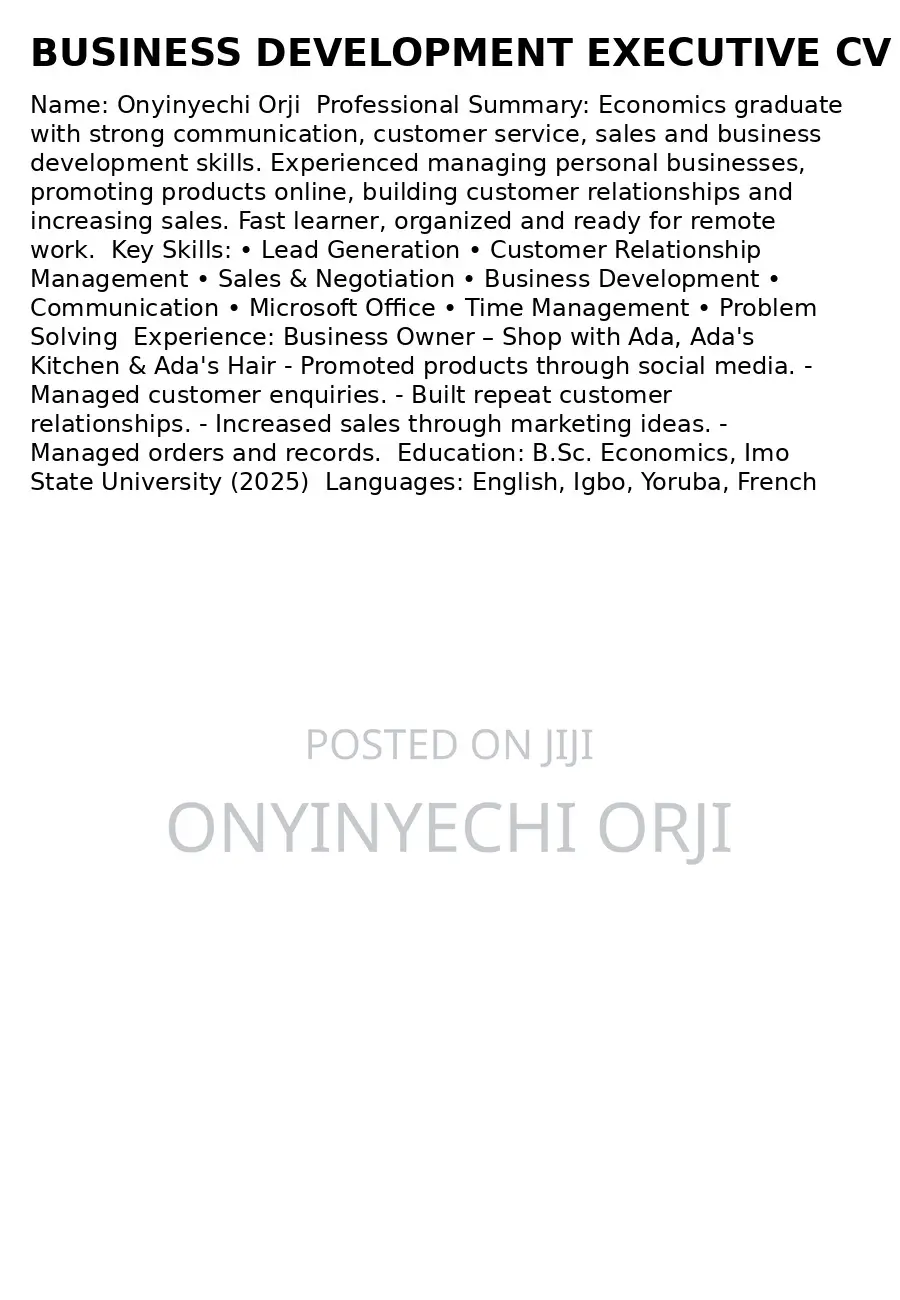 Business Development Executive