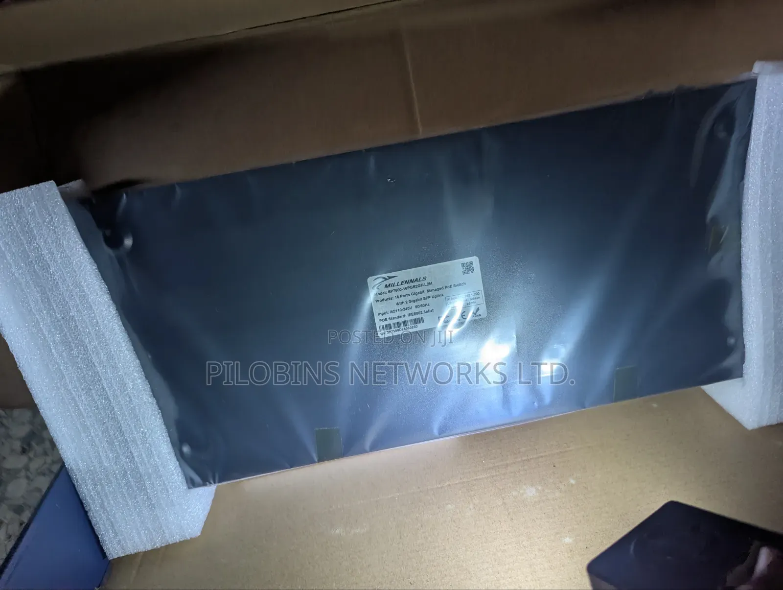 MILLENNALS 16ports Gigabits Managed PoE Switch