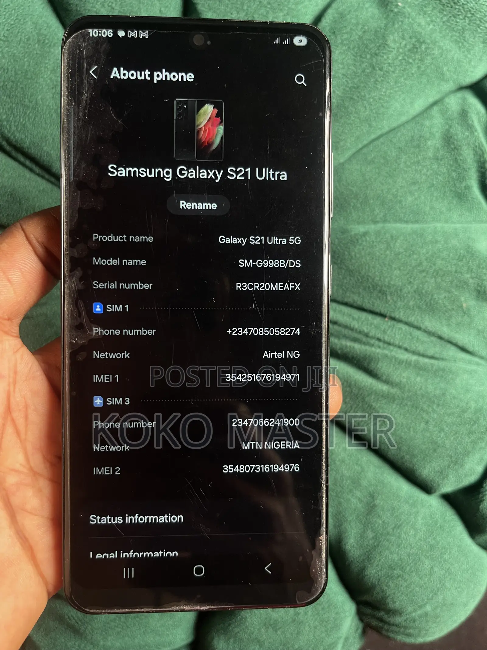 Samsung Galaxy S21 5G 128 GB Black