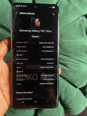 Samsung Galaxy S21 5G 128 GB Black