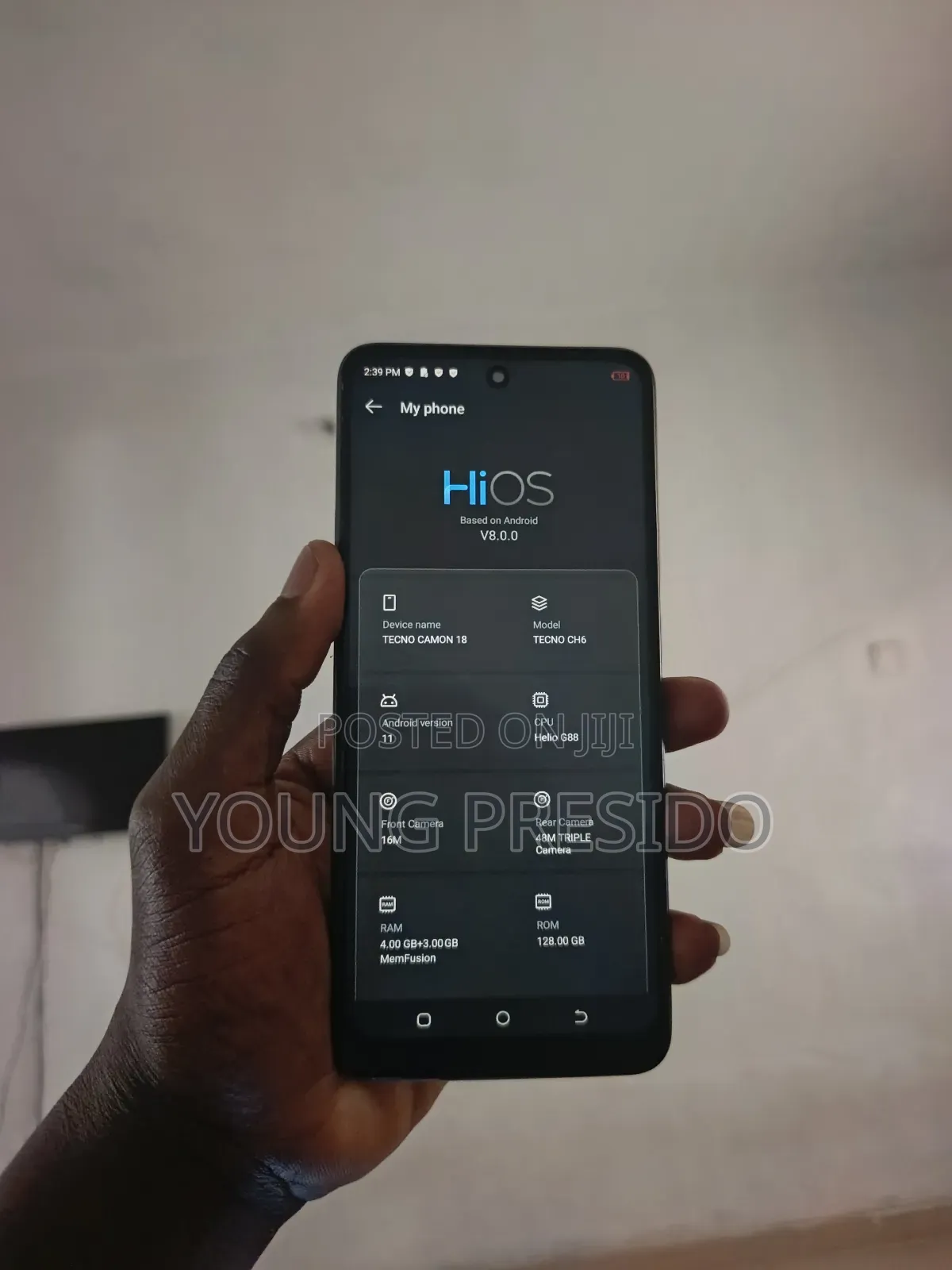 Tecno Camon 18 128 GB Blue