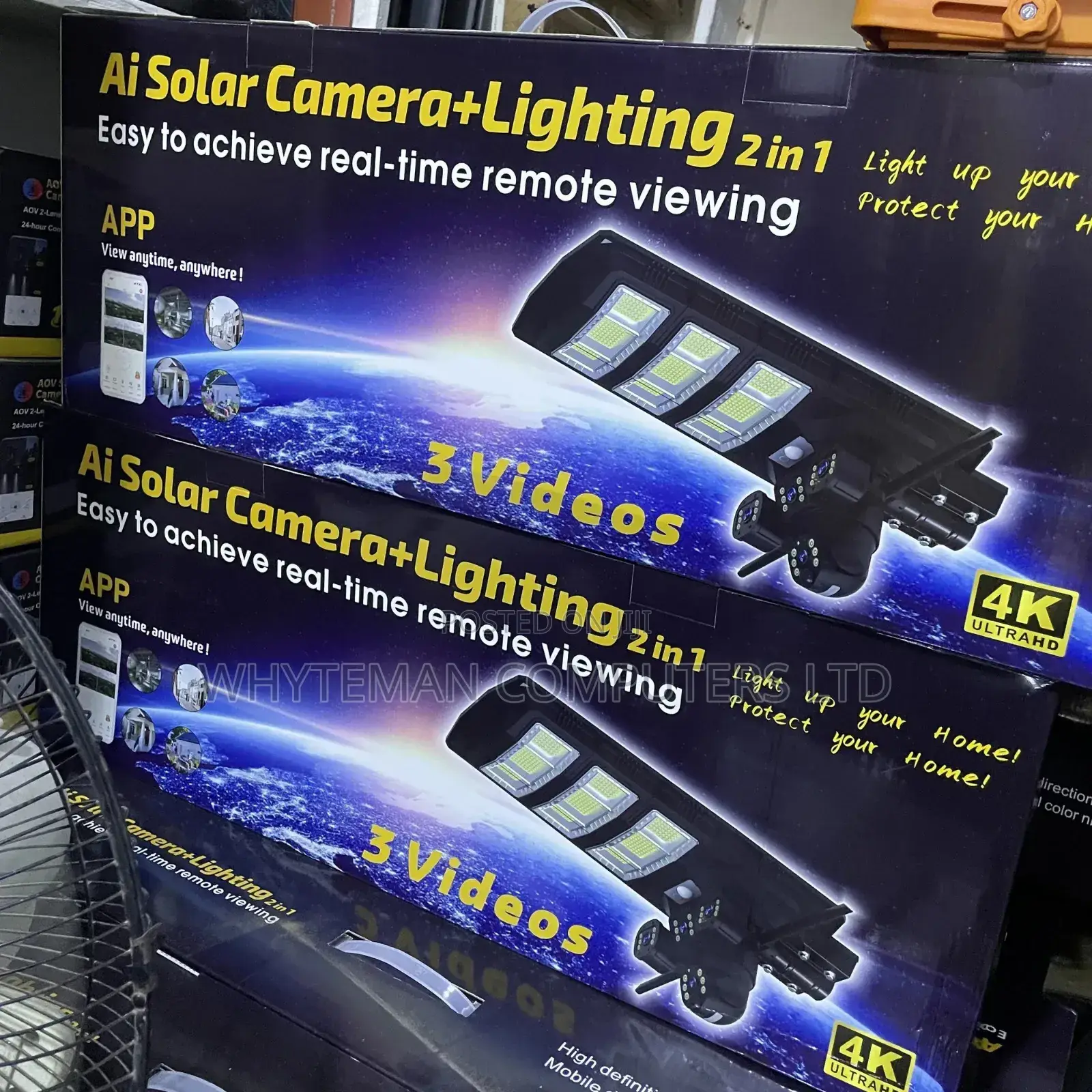 Ultra HD 450W Ai Solar Camera Plus Lighting 2-in-1