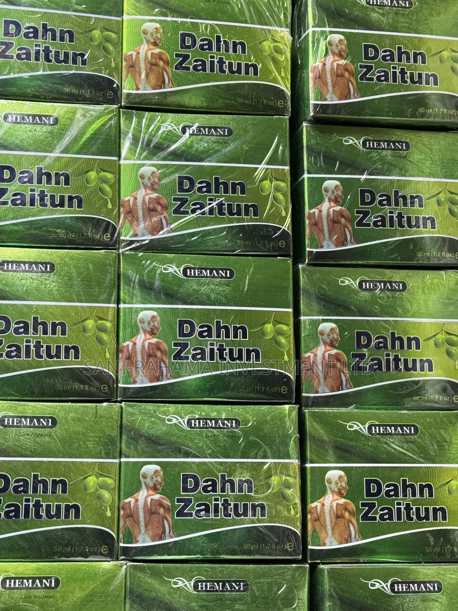 Original Hemani Dahn Zaitun Massage Oil 50ml