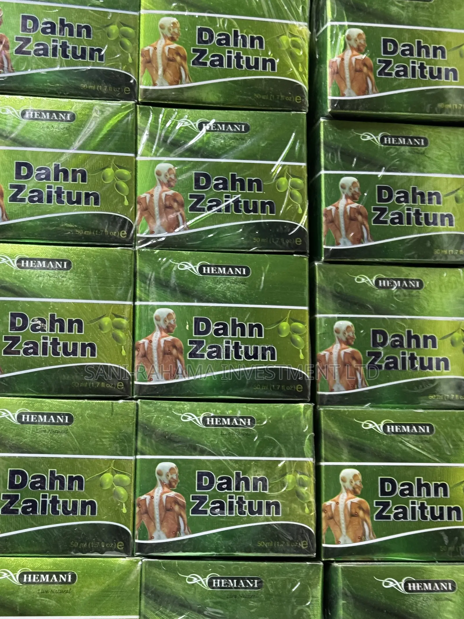 Original Hemani Dahn Zaitun Massage Oil 50ml