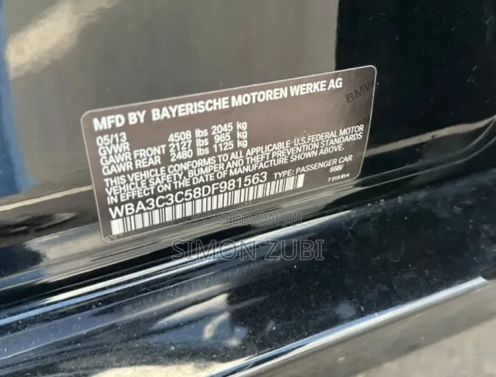 BMW 320i 2013 Black