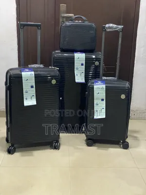 Nispect Travel Luggage 4 in 1 (28, 24, 20 + Kit Bag) Black