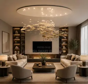 Hotel Lobby Luxury Decorative Crystal Chandelier Exhibition Hall Ball