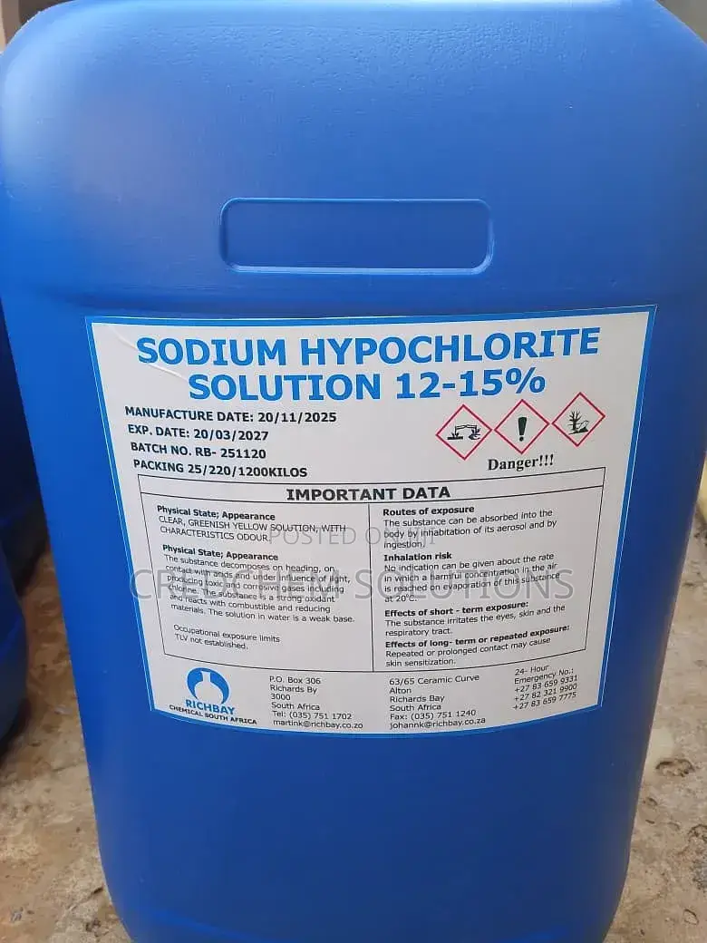 Sodium Hydrochlorite Solution (NaOcl)