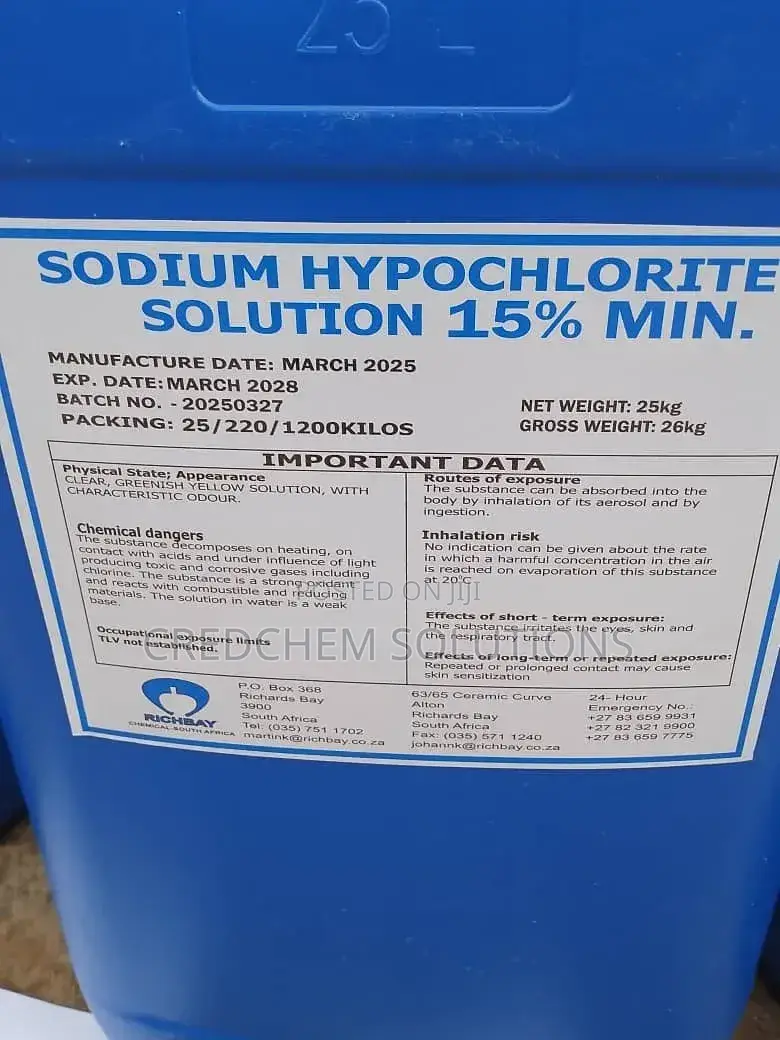 Sodium Hydrochlorite Solution (NaOcl)