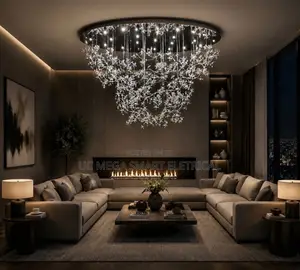 Duplex Light Luxury Living Room Chandelier Villa Club Dining Room Lamp