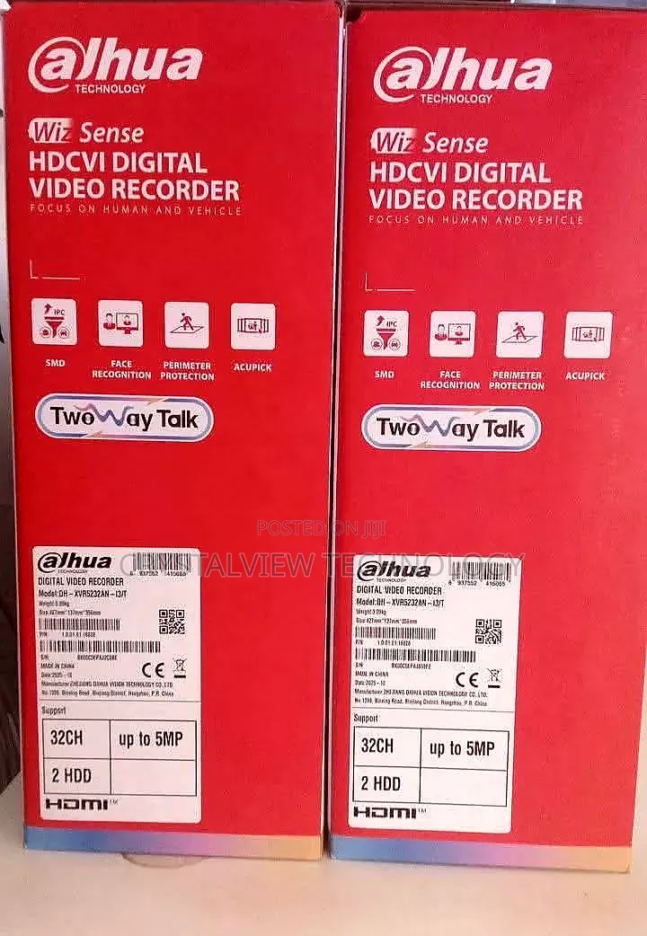 Dahua 32channel (5mp) Two-Way Audio DVR