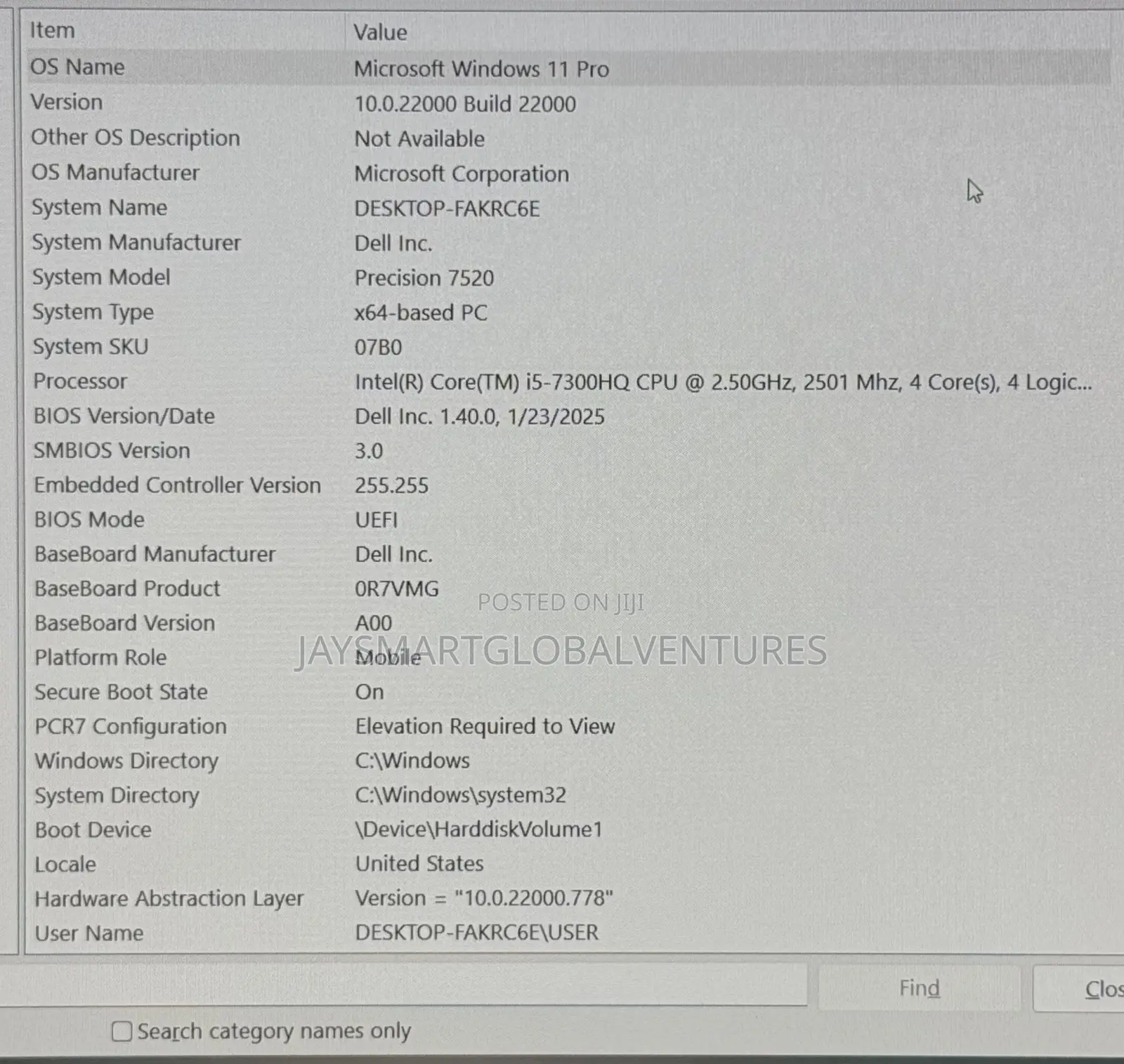 Laptop Dell Precision 7520 16GB Intel Core i5 SSD 512GB