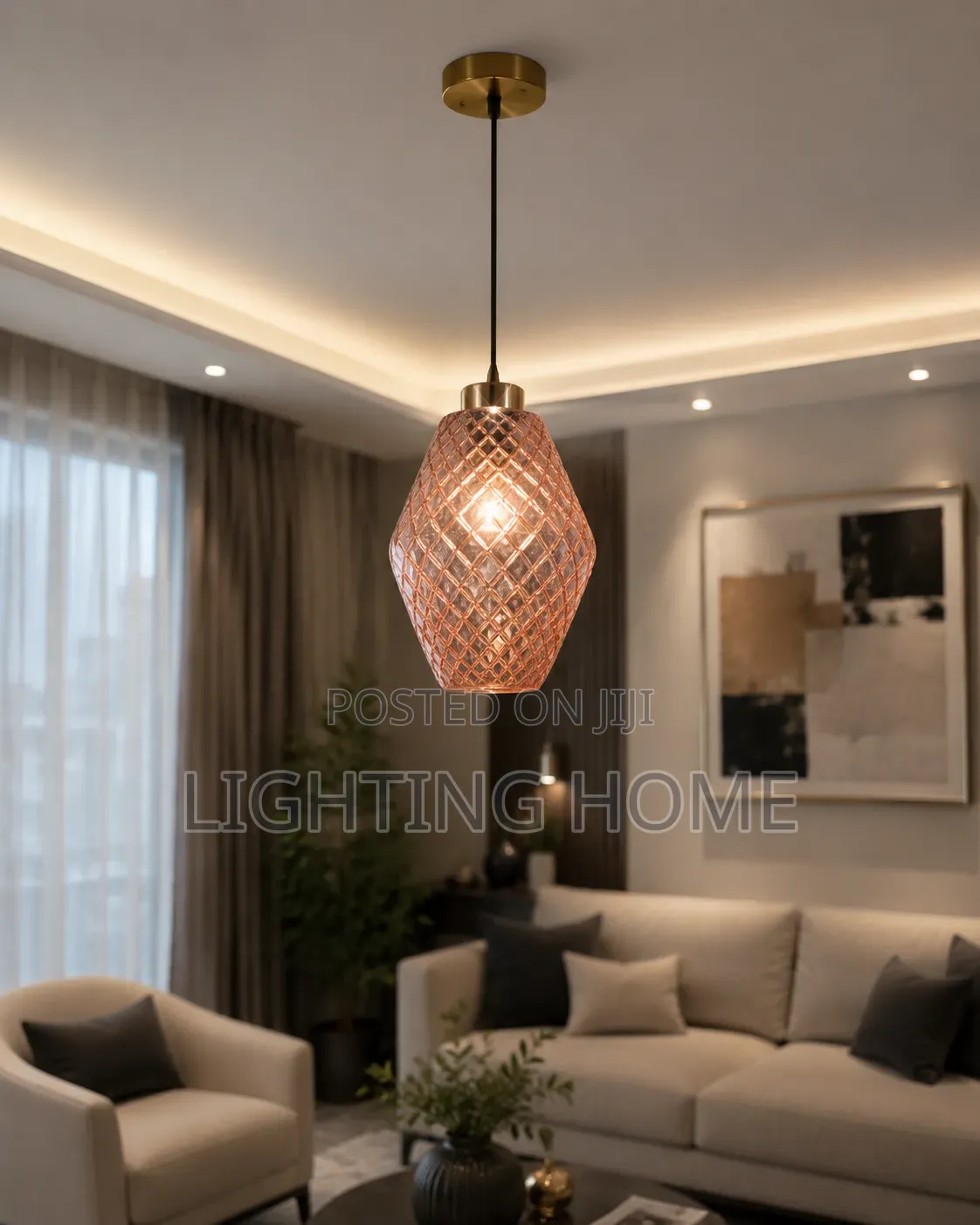 Glass Single Pendant Light