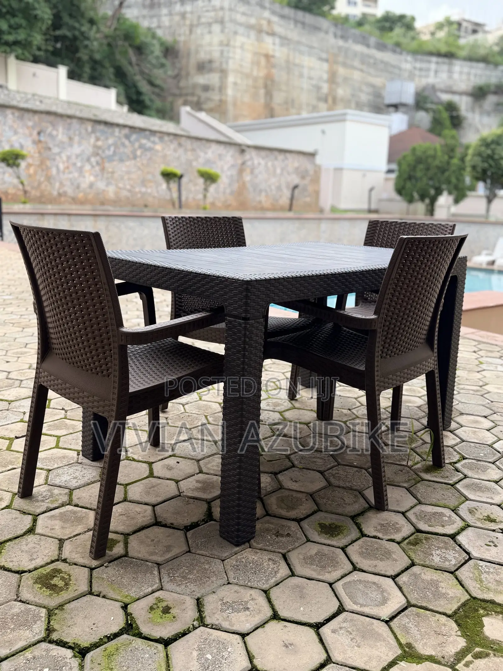 Outdoor Table and 4-Chairs Set