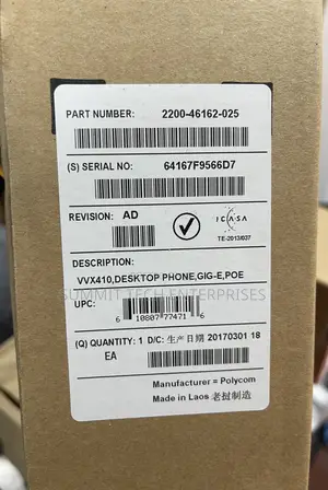 Polycom Desktop Ip Phone,gig-E,poe