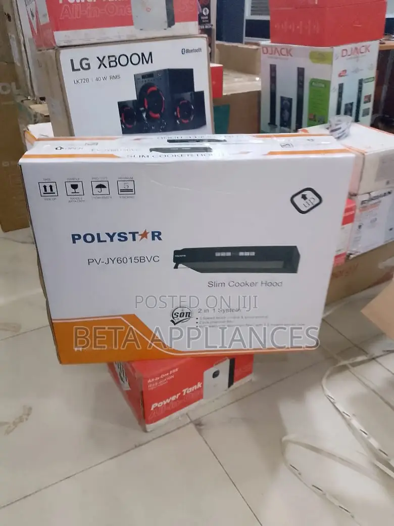 Polystar Space-Saving Cooker Vent Hood 60cm