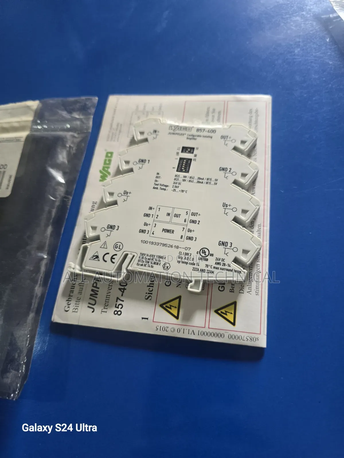 WAGO Jumpflex Configurable Isolating Amplifier | 857-400 |