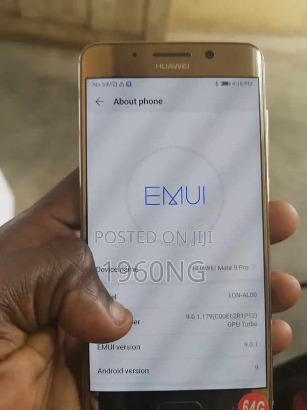 New Huawei Mate 9 Pro 64 GB Gold - 1960NG ▷ Price: ₦ 55,000 on