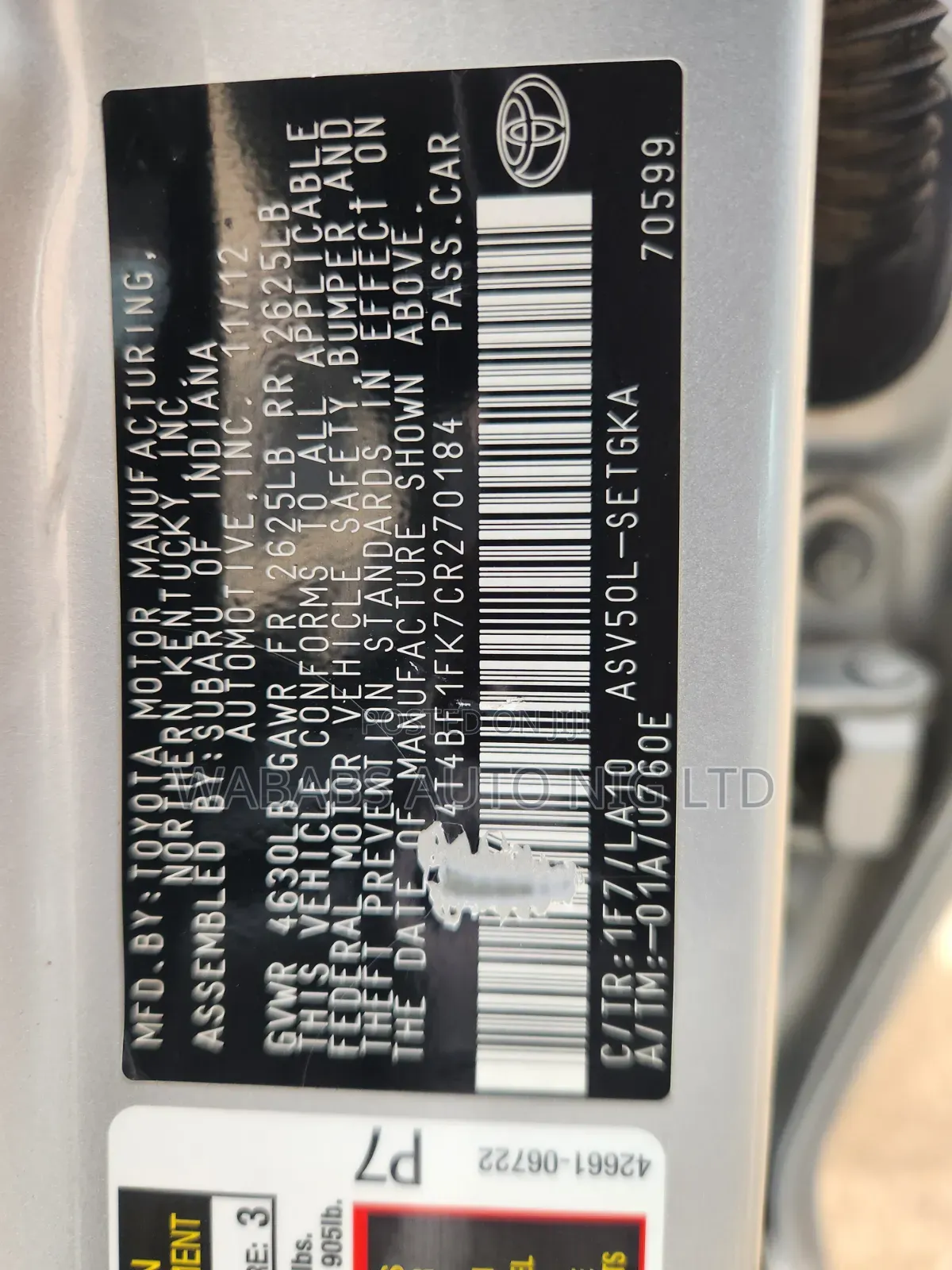 Toyota Camry 2013 Silver