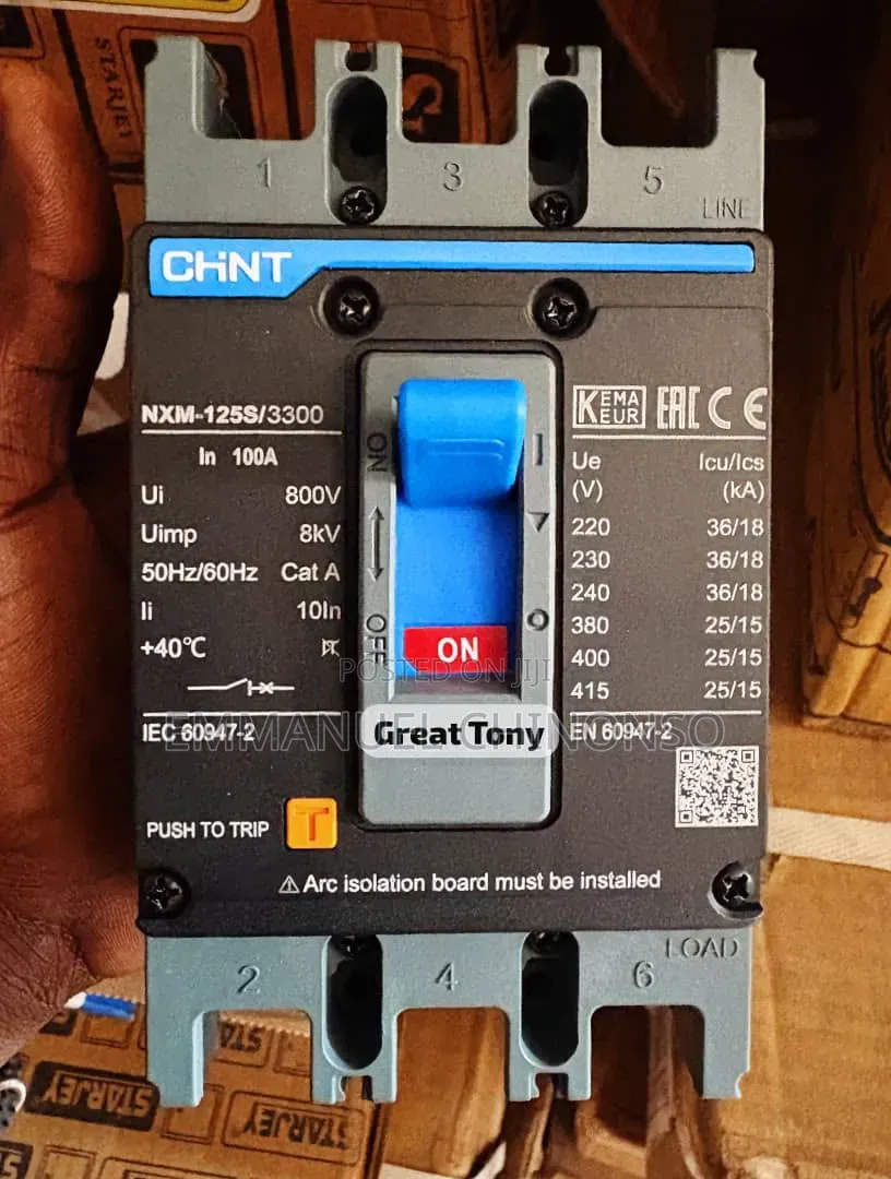 100A 3pole Chint McCb Breaker