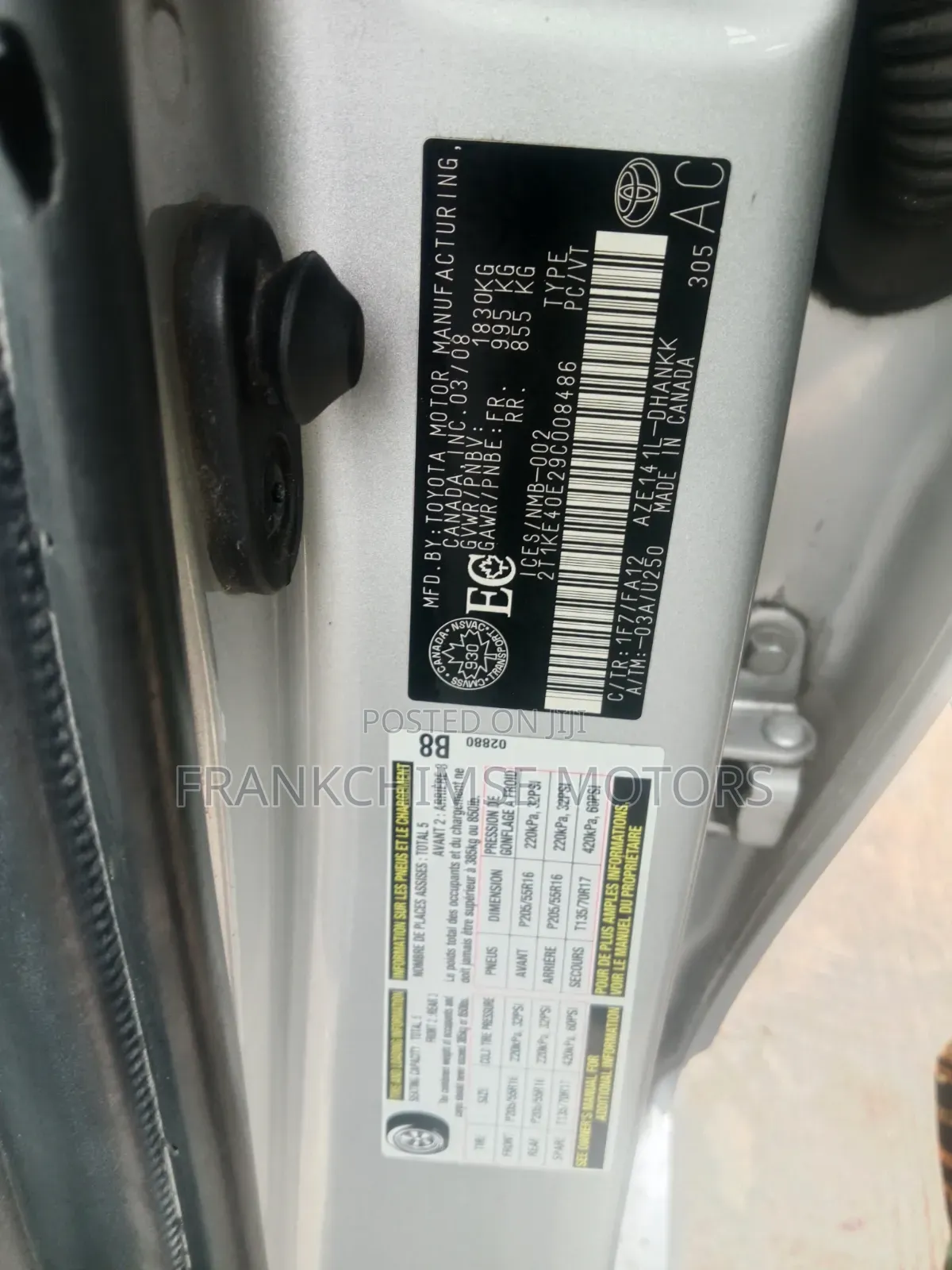 Toyota Matrix 2008 Silver
