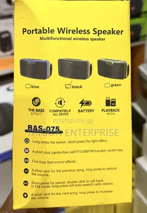 Baseno BAS-075 Portable Wireless Speaker