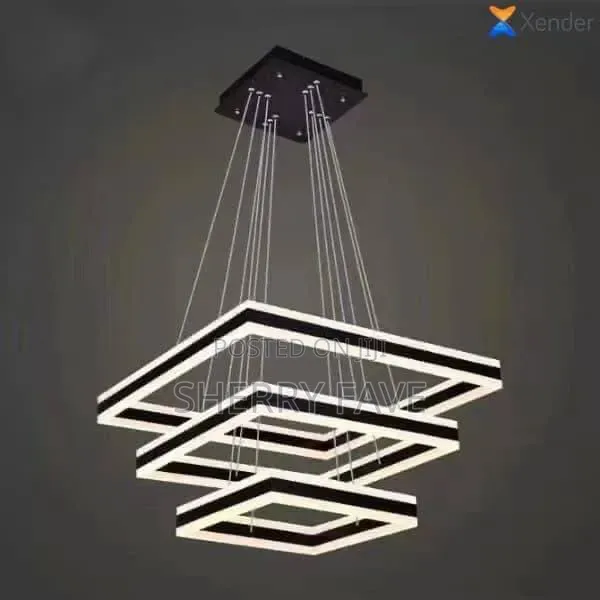 Luxury LED Ring Pendant Chandelier – Modern Crystal Ceiling Light