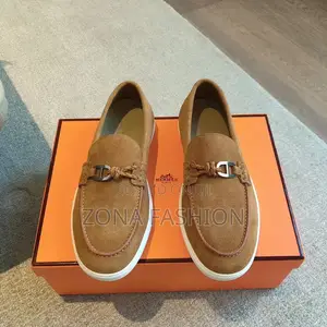Brown Original Hermes Loafer Shoe